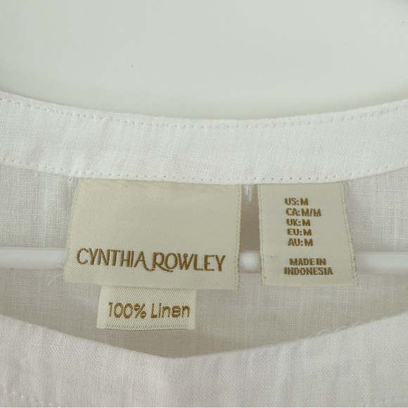 100% Linen Top with Side Buttons - Picture 6 of 6